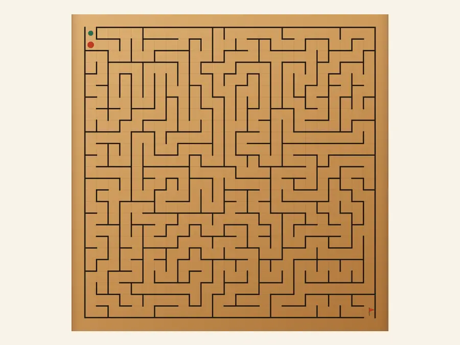 Maze run history and daily challenge